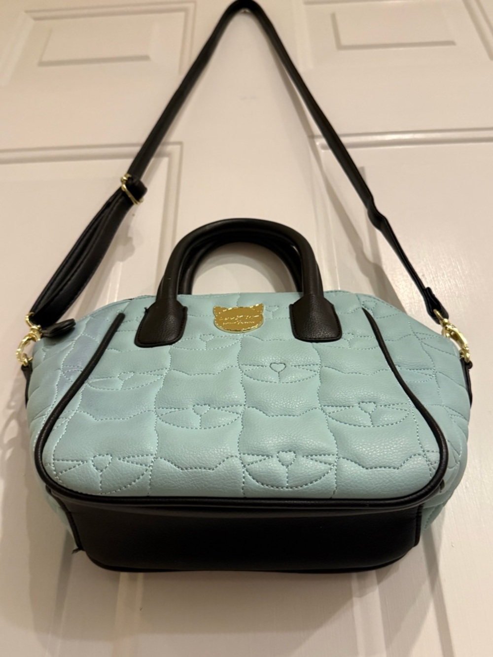 Betsey Johnson LUV Betsy 💕 Quilted Cat Satchel | Crossbody Bag - Picture 6 of 10